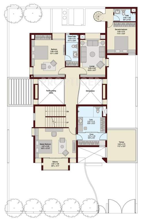Ruchi Lifespaces Villa (5BHK+6T (4,204 sq ft) + Study Room 4204 sq ft)