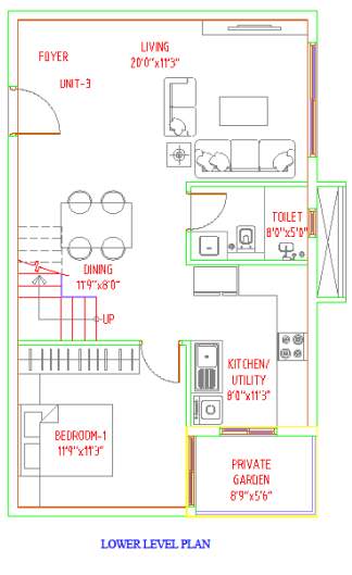  florenso Floor Plan Lower Level Duplex Plan