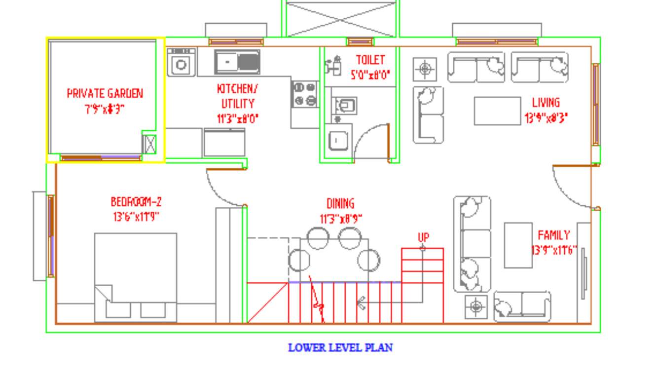  florenso Floor Plan Lower Level Duplex Plan
