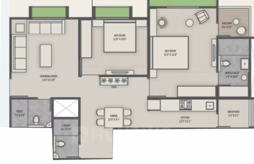  luxuria Floor Plan Lower Level Duplex Plan