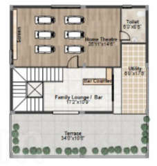 Second Floor Plan serene-villas Floor Plan Second Floor Plan