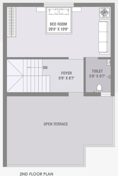 bunglows Floor Plan Second Floor Plan