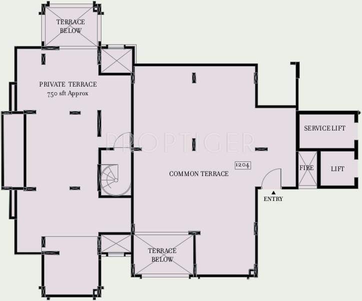 Kolte Patil 24K Glitterati (3BHK+3T (2,580 sq ft) 2580 sq ft)
