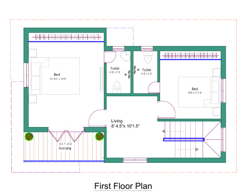  aravind-villas Floor Plan First Floor Plan