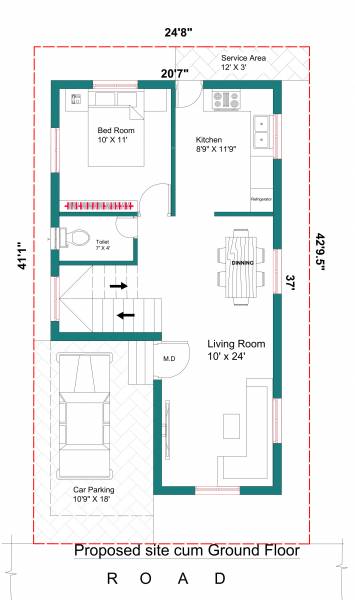  aravind-villas Floor Plan Ground Floor Plan