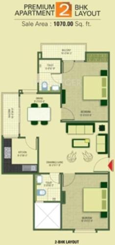 Manglam Aanchal (2BHK+2T (1,070 sq ft) 1070 sq ft) Manglam Aanchal (2BHK+2T (1,070 sq ft) 1070 sq ft)