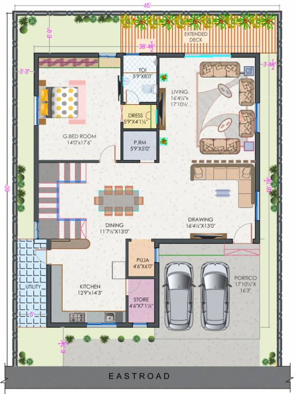  slv laila green meadows Floor Plan Ground Floor Plan