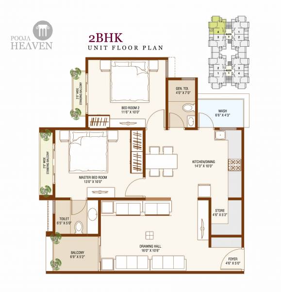  pooja-heaven-phase-2 Floor Plan Floor Plan