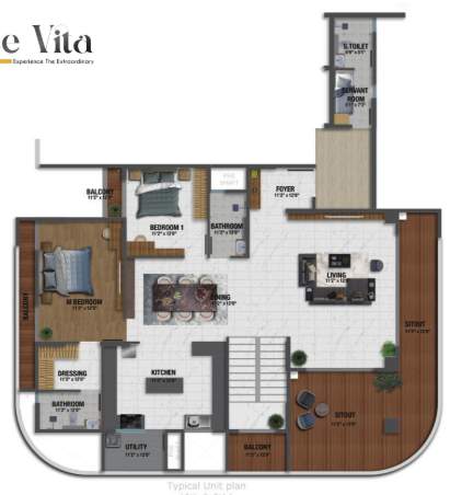  dolce vita Floor Plan Lower Level Duplex Plan
