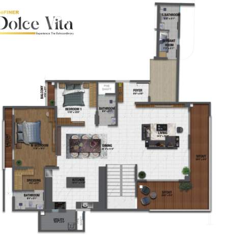  dolce vita Floor Plan Lower Level Duplex Plan