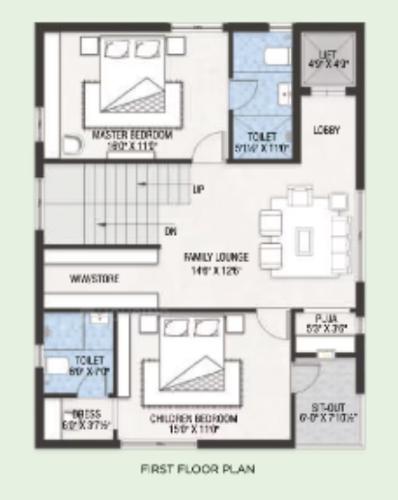  pranava-sama-lakshma-reddy-greenwich Floor Plan First Floor Plan