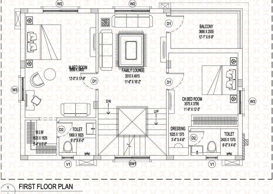  aavaas sahita Floor Plan First Floor Plan