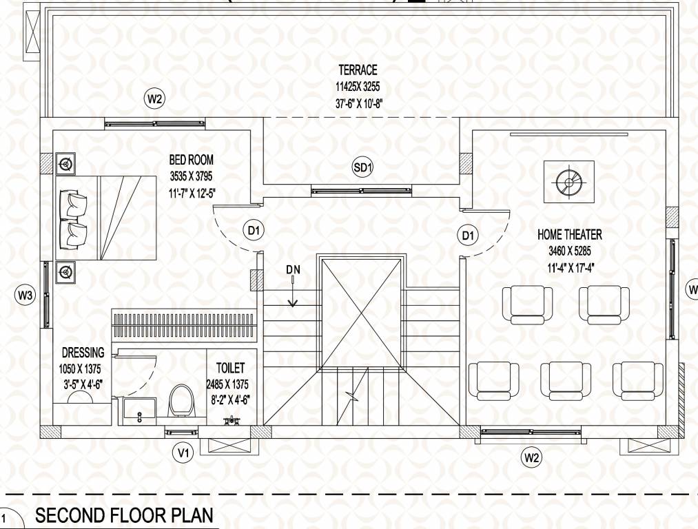 aavaas sahita Floor Plan Second Floor Plan