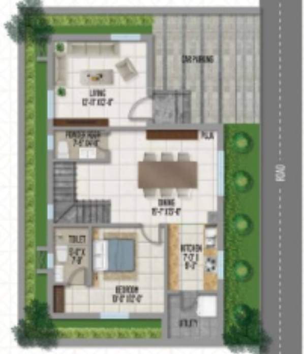  aavaas sahita Floor Plan Ground Floor Plan
