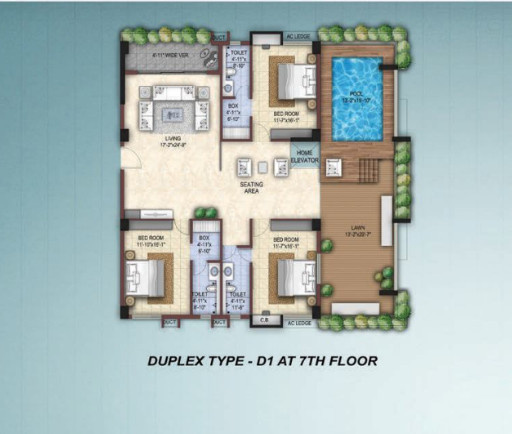  navprantik Floor Plan Lower Level Duplex Plan