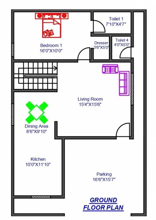  uttaraa Floor Plan Ground Floor Plan