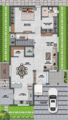  seethams nisarga Floor Plan Ground Floor Plan