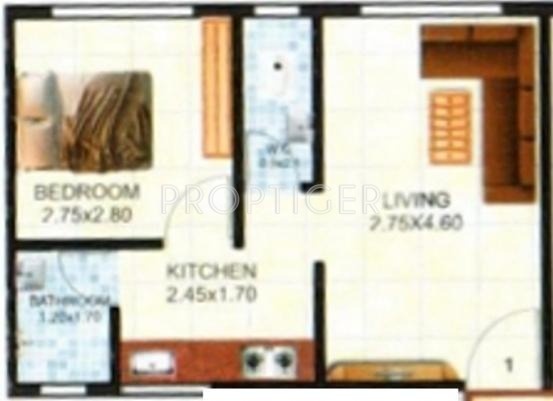 Shree Laxman Residency (1BHK+1T (560 sq ft) 560 sq ft) Shree Laxman Residency (1BHK+1T (560 sq ft) 560 sq ft)