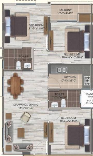  residency Floor Plan Floor Plan