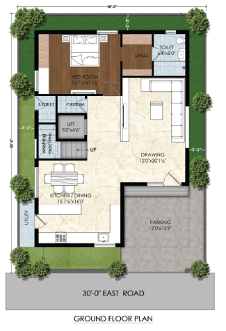  suprabhatha Floor Plan Ground Floor Plan