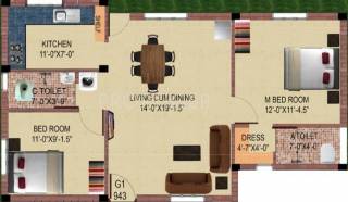 Shree Fa Flats (2BHK+2T (943 sq ft) 943 sq ft) Shree Fa Flats (2BHK+2T (943 sq ft) 943 sq ft)