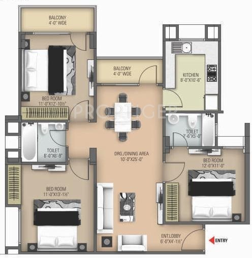 Anukampa Platina (3BHK+3T (1,394 sq ft) 1394 sq ft) Anukampa Platina (3BHK+3T (1,394 sq ft) 1394 sq ft)