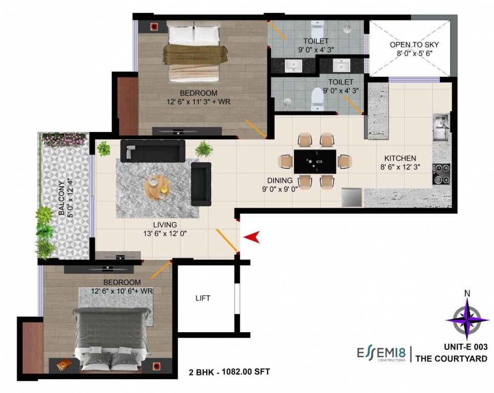 Floor Plan the courtyard Floor Plan Floor Plan