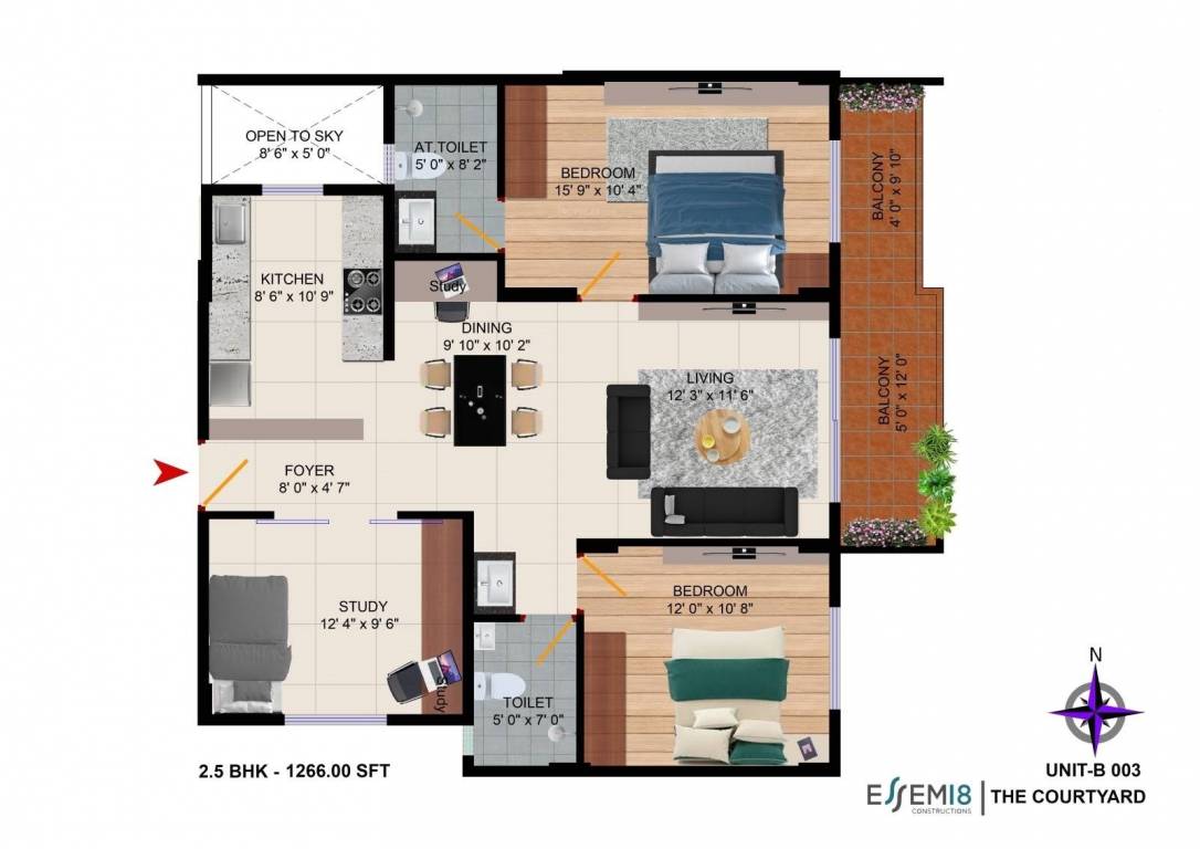 Floor Plan the courtyard Floor Plan Floor Plan