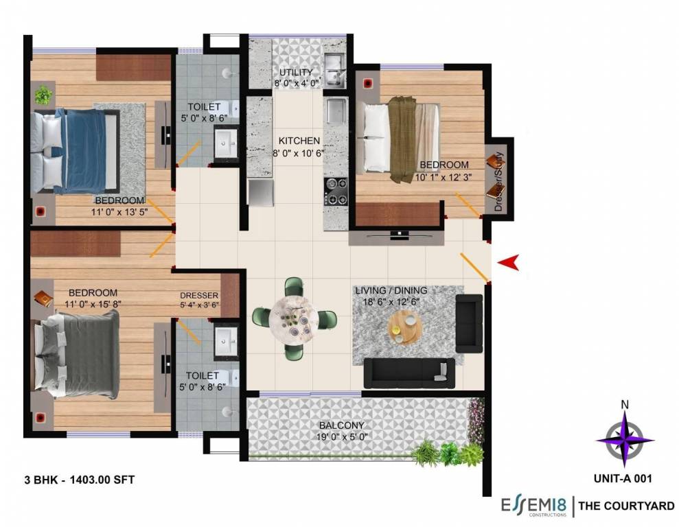 Floor Plan the courtyard Floor Plan Floor Plan