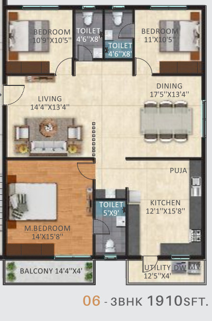 Floor Plan sujay global elara Floor Plan Floor Plan