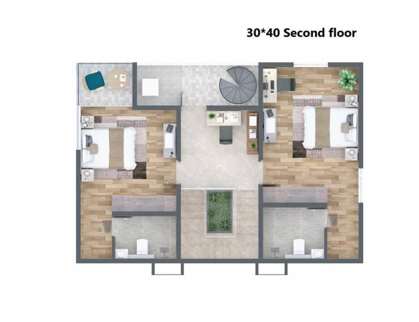  north-county Floor Plan Second Floor Plan
