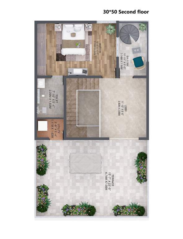  north county Floor Plan Second Floor Plan