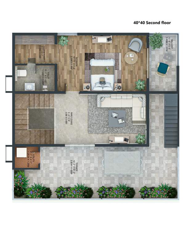  north county Floor Plan Second Floor Plan