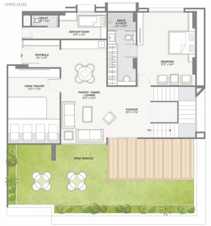 Upper Level Penthouse Plan residency Floor Plan Upper Level Penthouse Plan