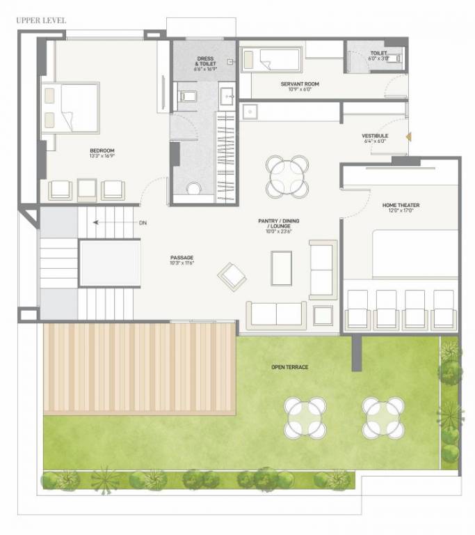 Upper Level Penthouse Plan residency Floor Plan Upper Level Penthouse Plan