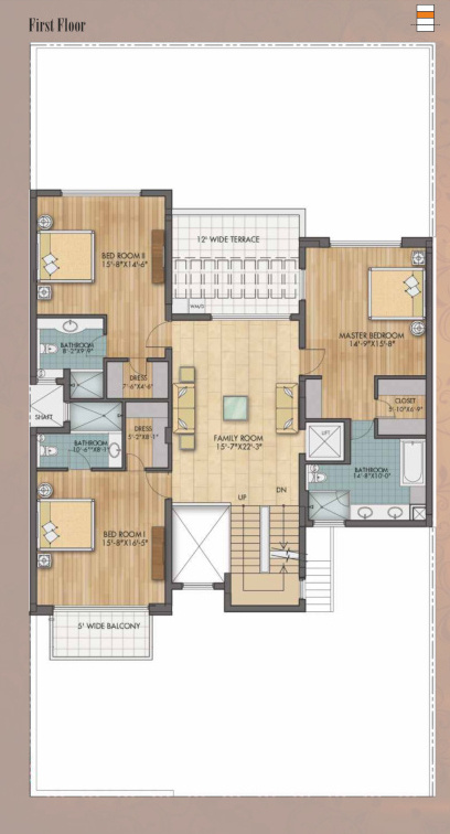  the villas Floor Plan First Floor Plan