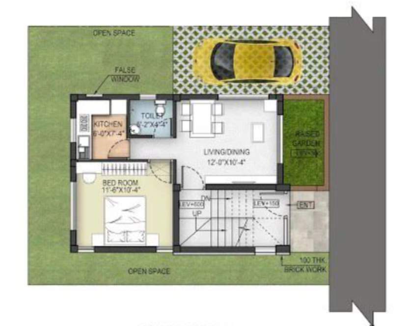 ambika city Floor Plan Lower Ground Floor Plan