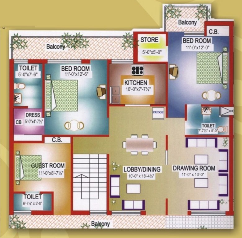  regalia towers Floor Plan Lower Level Penthouse Plan