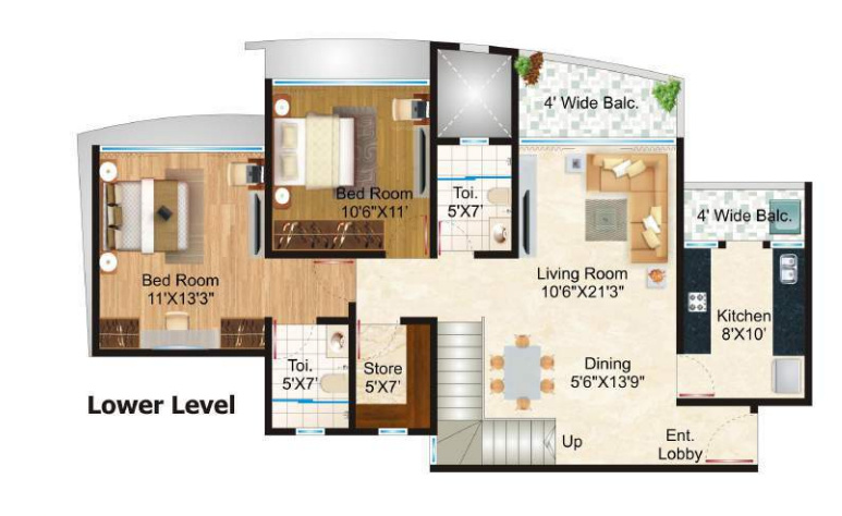 rsgs the universe star Floor Plan Lower Level Penthouse Plan