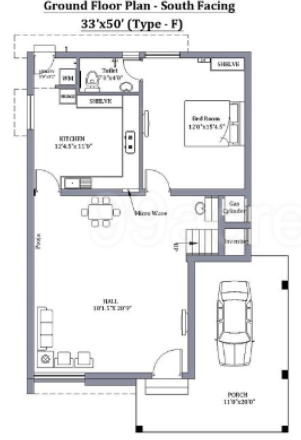 lotus Floor Plan Ground Floor Plan