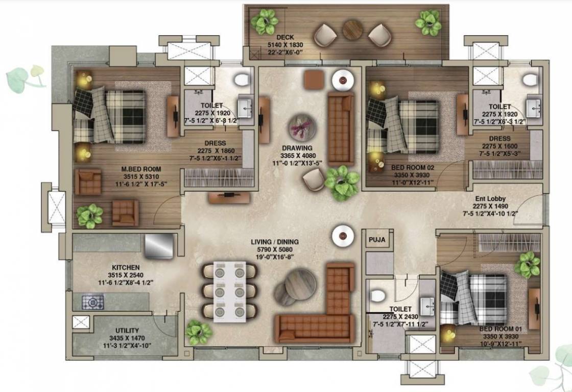  the botanika Floor Plan Floor Plan