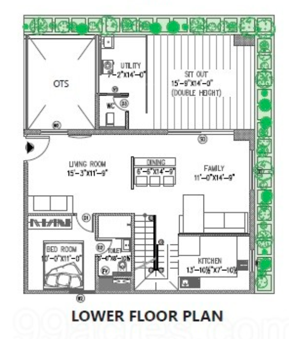  magic breeze Floor Plan Lower Level Duplex Plan