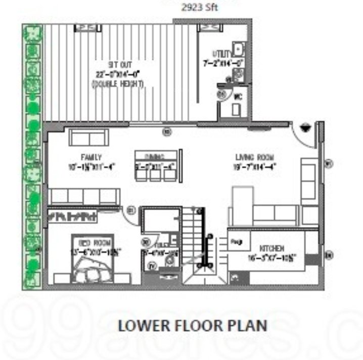  magic breeze Floor Plan Lower Level Duplex Plan