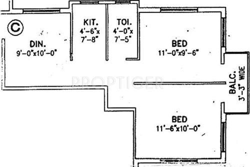 Beyond Pioneer Consortium (2BHK+1T (787 sq ft) 787 sq ft)