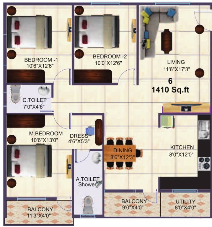 sumukha shanti Floor Plan Floor Plan