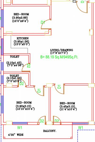 sudipta-apartment Floor Plan Floor Plan