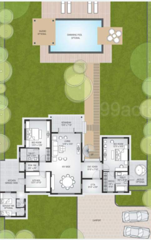  kalhaar blues and greens Floor Plan Lower Ground Floor Plan