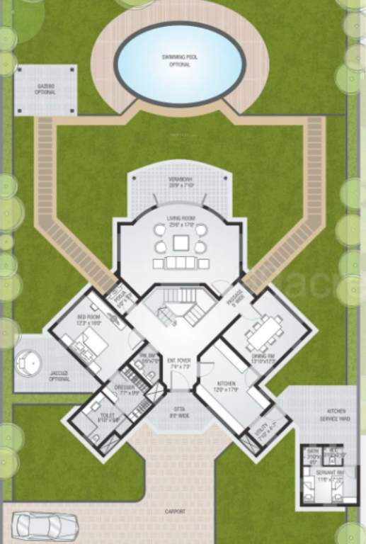  kalhaar blues and greens Floor Plan Lower Ground Floor Plan