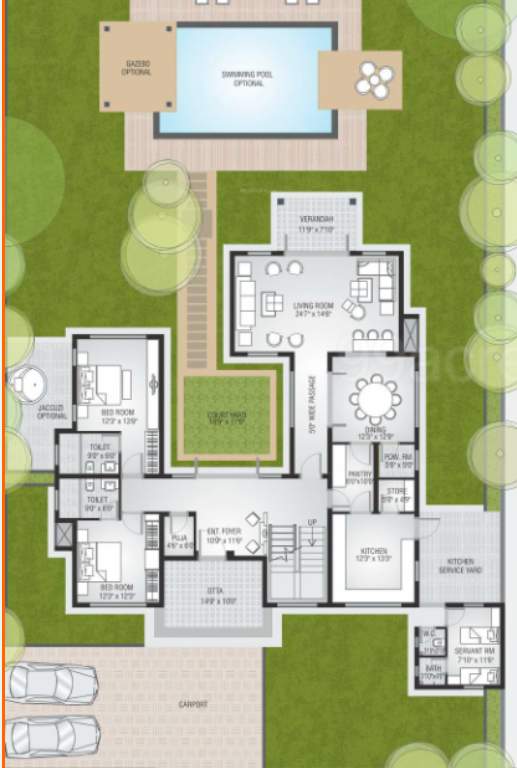  kalhaar blues and greens Floor Plan Lower Ground Floor Plan