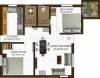 Shree Kaja Flats (2BHK+2T (802 sq ft) 802 sq ft)